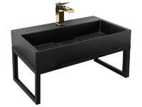 Мивка за баня 60 см Goya Black Matt