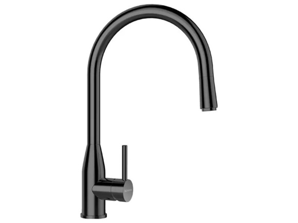 Модерен смесител за кухня Kavus Gun Metal Pullout