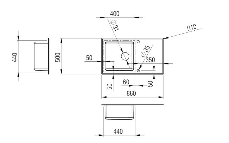 Кухненски умивалник Pallas Graphics 3 (1)