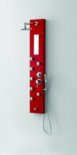 Червен хидромасажен душ панел - Дилея