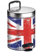 Пластмасов кош с педал Union Jack